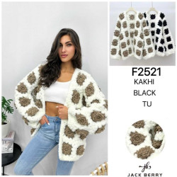 Jack Berry Дамска плетена дълга жилетка 