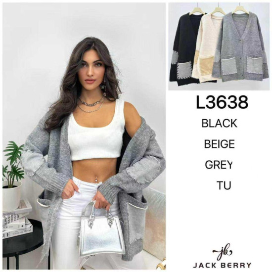 Jack Berry Дамска жилетка с парчета