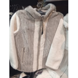 SWAD KEY Дамско късо яке от еко кожа двулицево