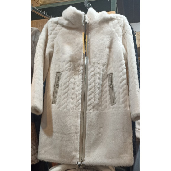 SWAD KEY Дамско двулицево еко палто късо