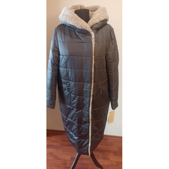 SWAD KEY Дамско дълго топло яке с камилска вълна