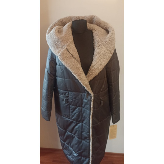 SWAD KEY Дамско дълго топло яке с камилска вълна