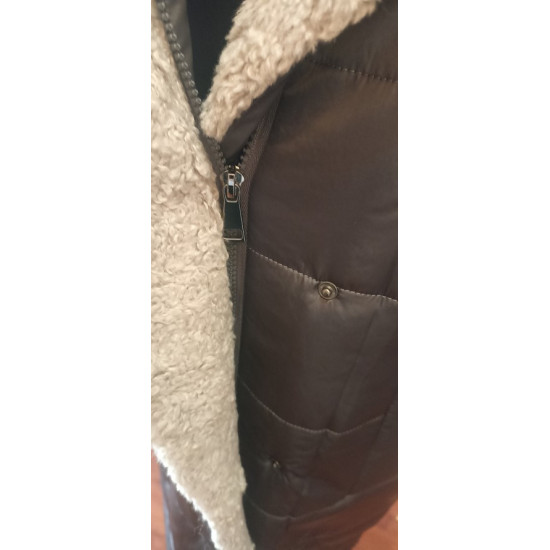 SWAD KEY Дамско дълго топло яке с камилска вълна