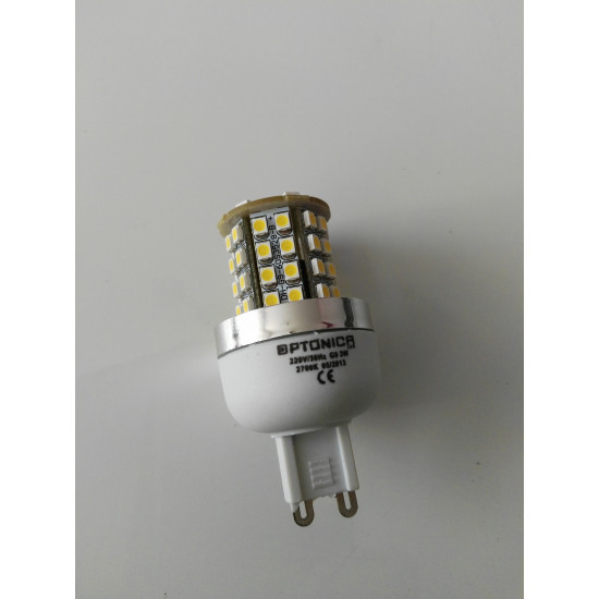 LED КРУШКА G9 3W/220V ТОПЛО БЯЛА СВЕТЛИНА 10бр.