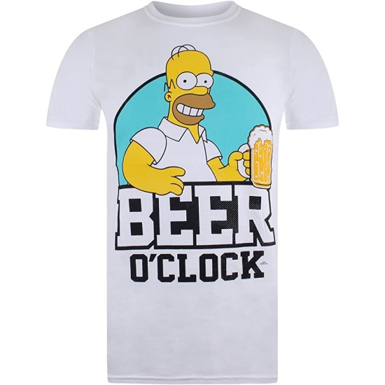 The Simpsons Men's Beer O Clock T-Shirt T Shirt