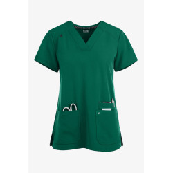 Koi NEHT GEN  - Дамска медицинска туника Hustle and Heart Top К1019 HUNTER