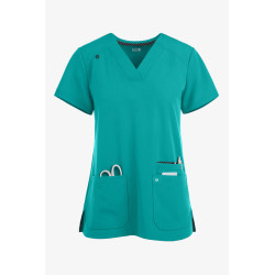 Koi NEHT GEN  - Дамска медицинска туника Hustle and Heart Top К1019 TEAL