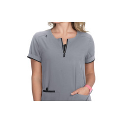 Koi Lite Stretch Performance Top Platinum Grey