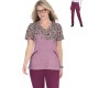 Koi Lite Stretch Top Дамски медицински комплект K1089PLM+K753 Wine