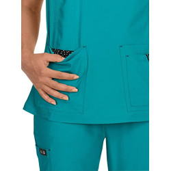 Koi Basics Katie Top -Дамска медицинска туника - K374 Teel