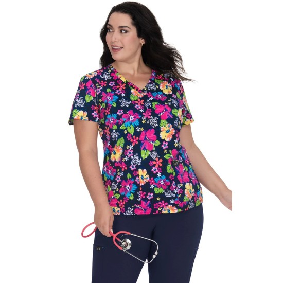 Koi Basics Leslie Top Hono & Hibiscus K384PR - HHS