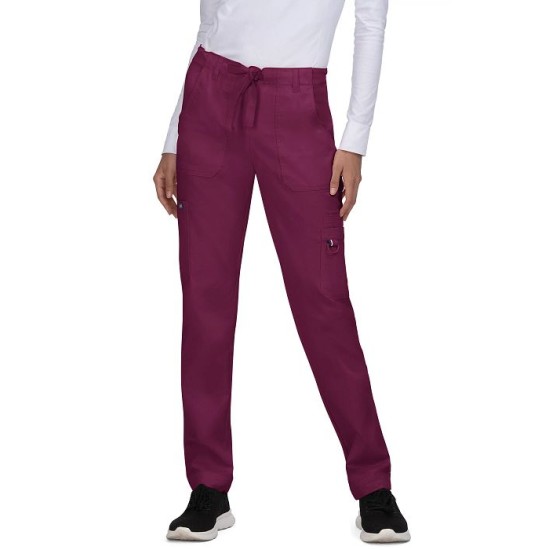 Koi Stretch Top Sydney Pant Wine