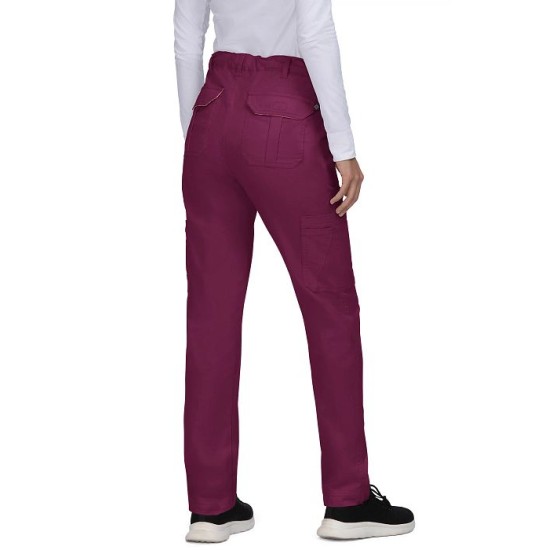 Koi Stretch Top Sydney Pant Wine