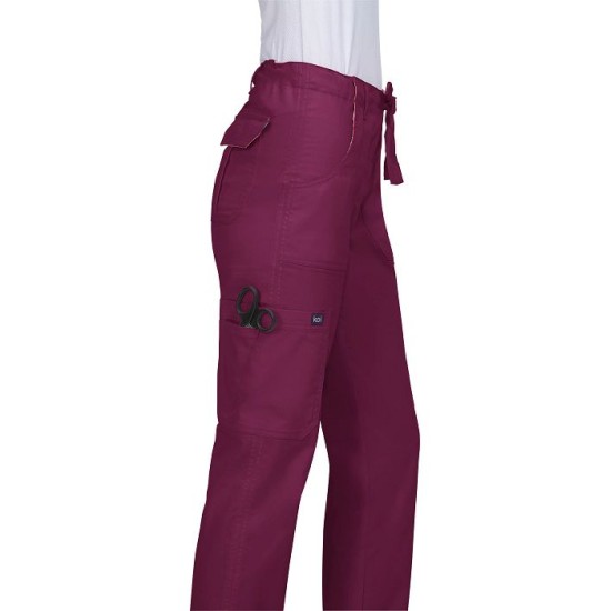 Koi Stretch Top Sydney Pant Wine