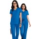 PRE ORDER - Koi Cureology  Cardi Top Atria Pant Royal Blue SET