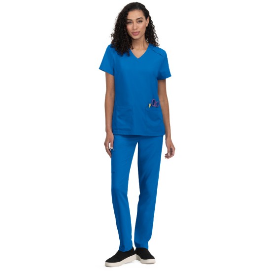 PRE ORDER - Koi Cureology  Cardi Top Atria Pant Royal Blue SET