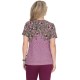 Koi Stretch Top Brianne Top Antique Camellia