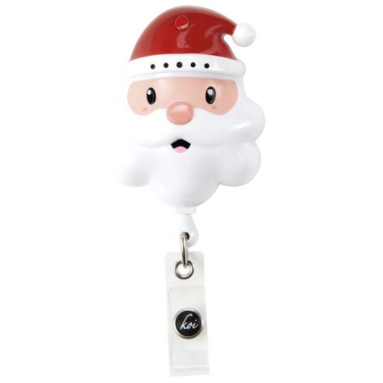 Koi Badge Reel with Sound Santa