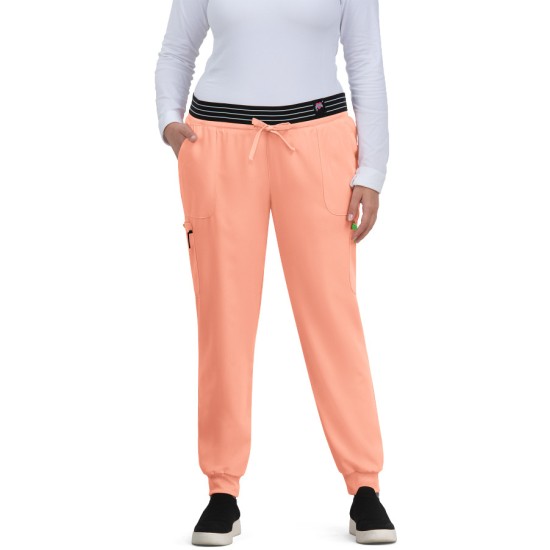 Koi Betsey Hollyhock Jogger Peach