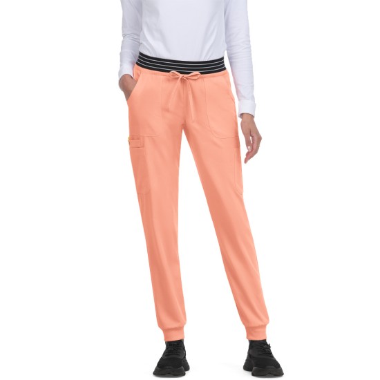 Koi Betsey Hollyhock Jogger Peach