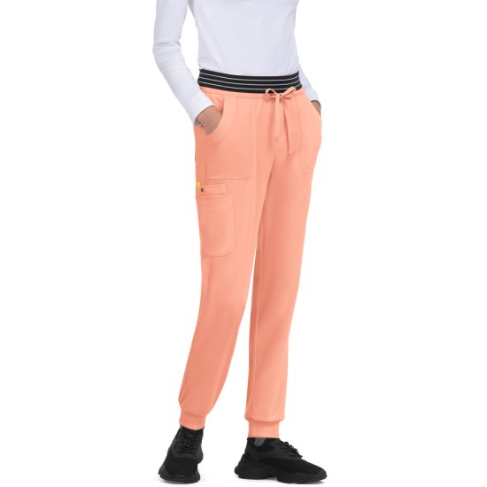 Koi Betsey Hollyhock Jogger Peach