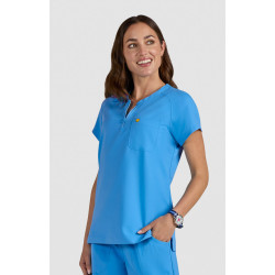 Koi Smiley World Ecstatic Top Power Blue