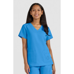 Koi Smiley World Blissful Top Power Blue