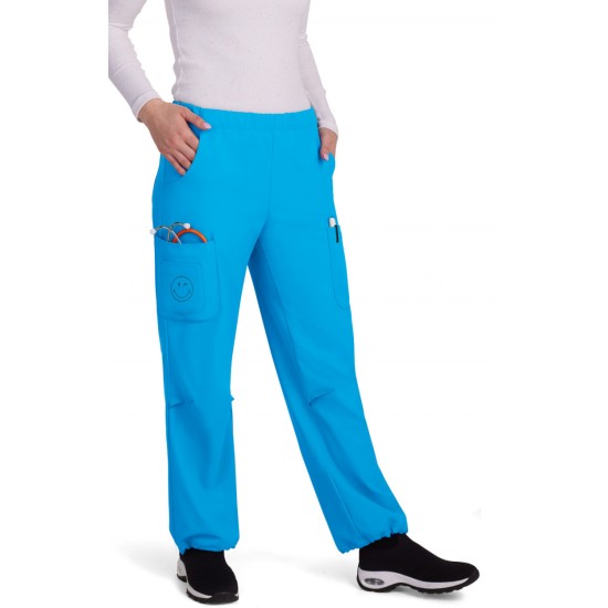 Koi Smiley World Jubilant Pant Power Blue