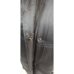 SWAD KEY Дамско дълго яке с камилска вълна графит