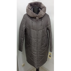 SWAD KEY Дамско елегантно  дълго яке с камилска вълна