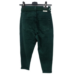 MOON GIRL Дамски плътни дънки зелени