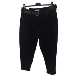 MOON GIRL Дамски плътни дънки черни