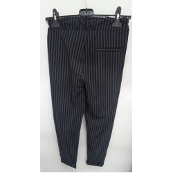 ITALI Дамски панталон с рае черен