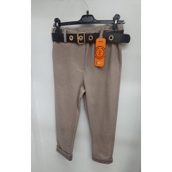 BONITO Дамски моден панталон тъмно бежов