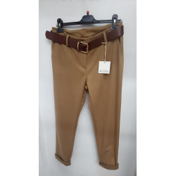 ALYNA Дамски плътен панталон камел